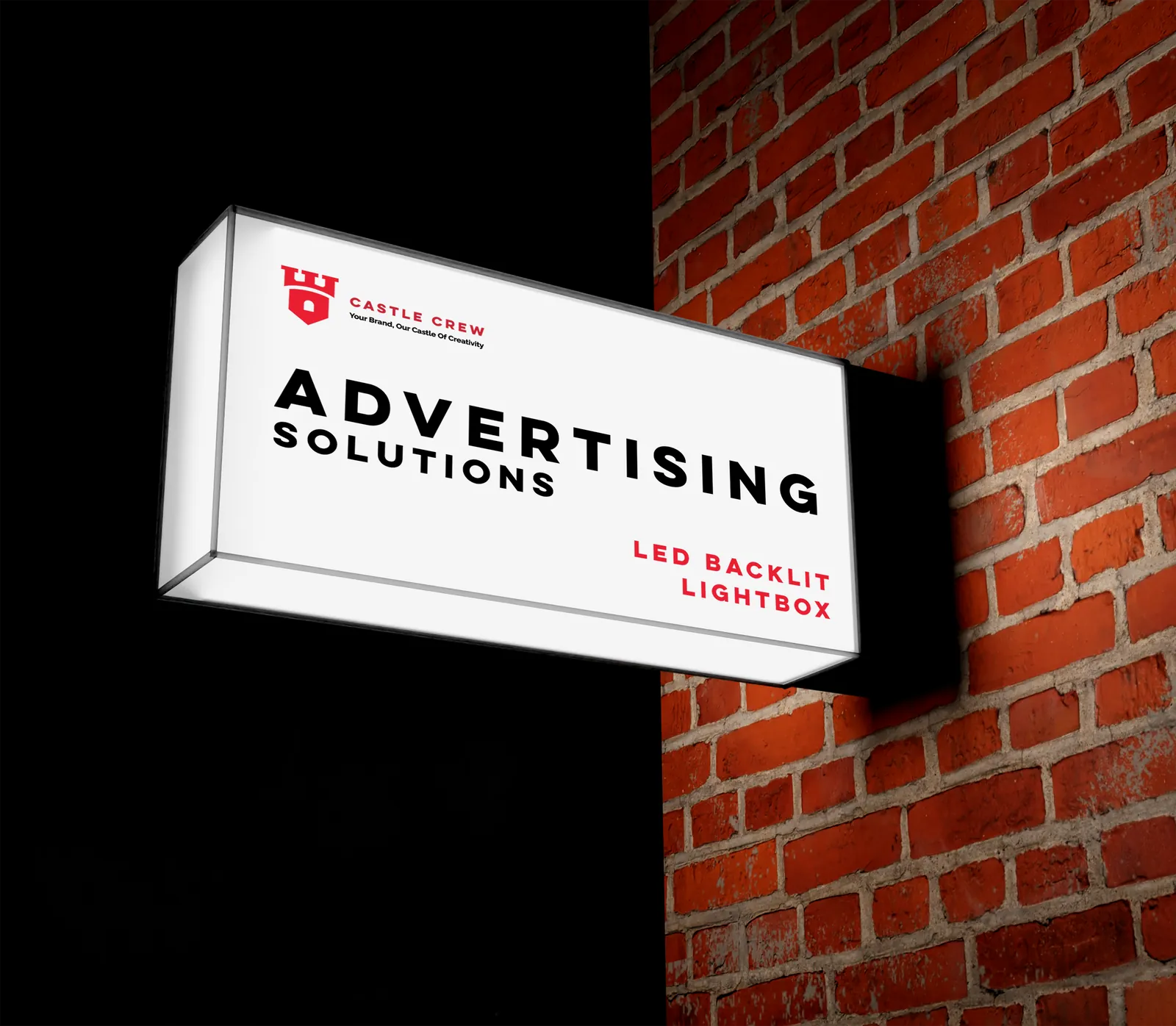 LED backlit lightbox signage