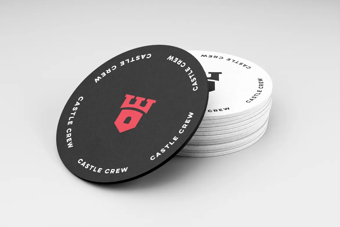 Custom branded coaster